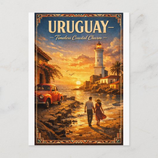Carte Postale URUGUAY – Charme côtier intemporel (Devant)
