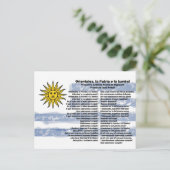 Carte Postale Uruguay - Himno Nacional (Debout devant)