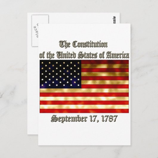 CARTE POSTALE US (Devant / Derrière)