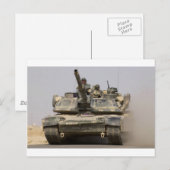Carte Postale US_Army_M1A1_Abrams_main_combat_tank (Devant / Derrière)