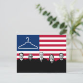 Carte Postale US Drapeau Porte-manteaux SCOTUS (Debout devant)