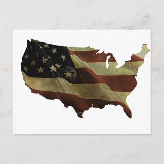 Carte Postale US flag/map gif, add your background color