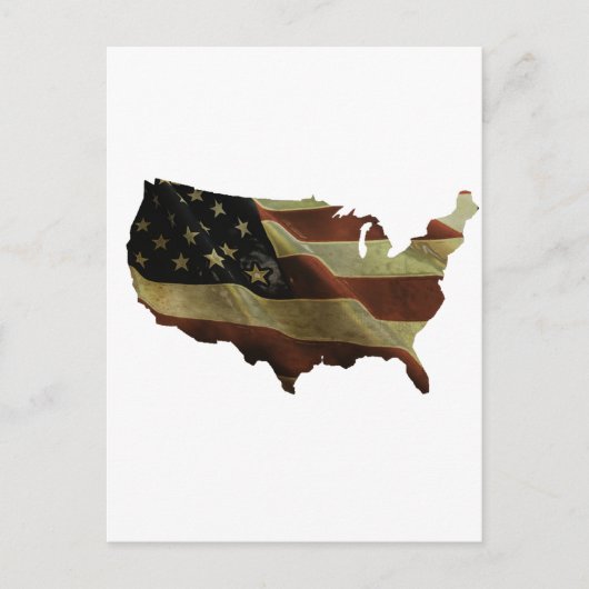 Carte Postale US flag/map gif, add your background color (Devant)