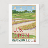 Carte Postale US Golf ouvert 2016 Oakmont pa, cadeaux (Devant)