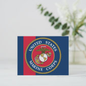 Carte Postale US Marine Corps - Bleu (Debout devant)