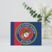 Carte Postale US Marine Corps - Retraité Blue (Debout devant)