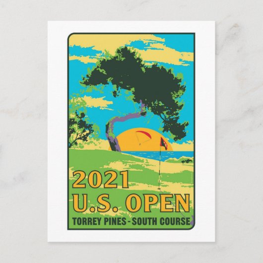 Carte Postale US open 2021 torrey pines sud course cadeaux (Devant)