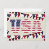 CARTE POSTALE USA (Devant / Derrière)