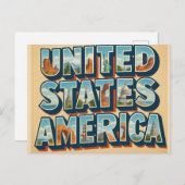 Carte postale USA (Devant / Derrière)