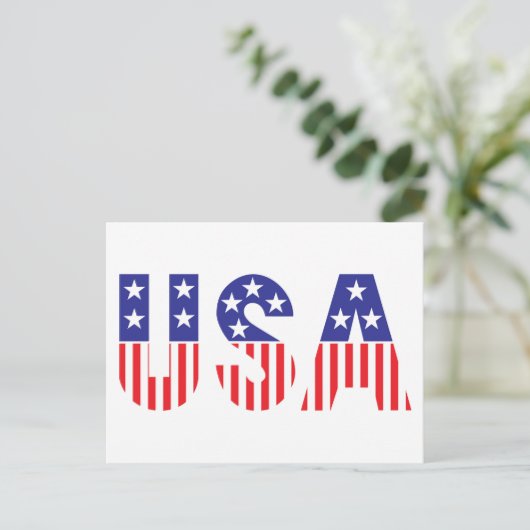 CARTE POSTALE USA (Debout devant)