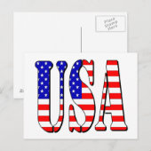 Carte postale USA (Devant / Derrière)