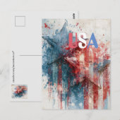 Carte postale USA (Devant / Derrière)