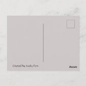 Carte postale USA (Dos)