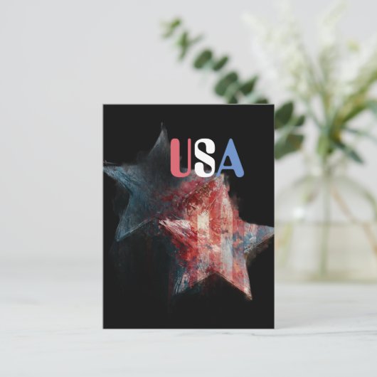 Carte postale USA (Debout devant)