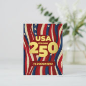 Carte Postale USA 250 Years Custom Patriotic (Debout devant)
