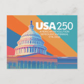 Carte Postale USA 250e anniversaire - Dôme de la capitale Amériq (Devant)