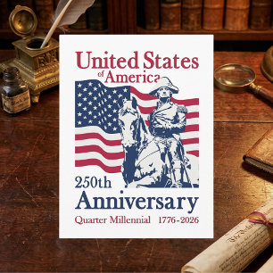 Carte Postale USA 250e anniversaire Semiquincentennial 1776-2026