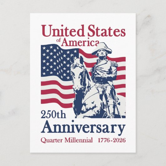 Carte Postale USA 250th Anniversary Semiquincentennial 1776-2026 (Devant)