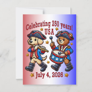 Carte Postale USA 250th Anniversary Souvenir - Patriotique