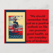 Carte Postale USA Change : Un design uni plus fort (Devant)