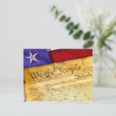 Carte Postale USA Drapeau We the People (Debout devant)