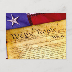 Carte Postale USA Drapeau We the People
