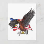 Carte Postale USA En Dieu nous faisons confiance à Eagle (Devant)