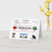 Carte postale USA | États-Unis d'Amérique (Fleur jaune)