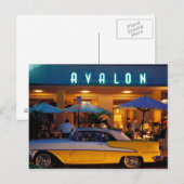 Carte Postale USA, FL, Miami, South Beach la nuit. (Devant / Derrière)