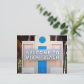 Carte Postale USA - Floride - Miami Beach - Affiche de bienvenue (Debout devant)