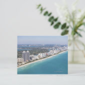Carte Postale USA, Floride, Miami, Cityscape avec plage (Debout devant)