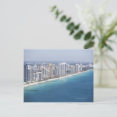 Carte Postale USA, Floride, Miami, Cityscape avec plage 2 (Debout devant)