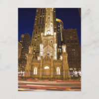 USA, Illinois, Chicago, Water Tower illuminée