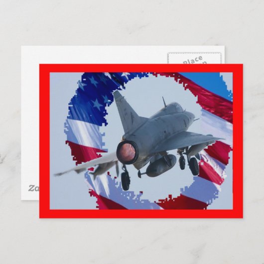 Carte Postale Usa Jet (Devant / Derrière)