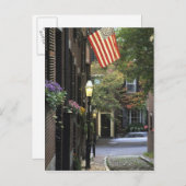 Carte Postale USA, Massachusetts, Boston, Beacon Hill. (Devant / Derrière)