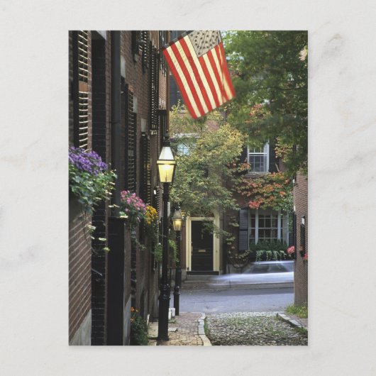 Carte Postale USA, Massachusetts, Boston, Beacon Hill. (Devant)