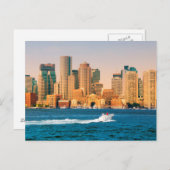 Carte Postale USA, Massachusetts. Panorama sur le front de mer d (Devant / Derrière)