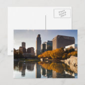 Carte Postale USA, Nebraska, Omaha, Gene Leahy Mall, Skyline (Devant / Derrière)