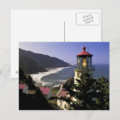 Carte Postale USA, Oregon, Florence. Phare de Heceta Head (Devant / Derrière)