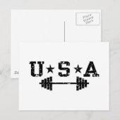 Carte Postale USA Poids (Devant / Derrière)