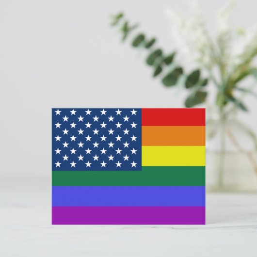 Carte Postale USA Rainbow Pride (Debout devant)