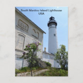 Carte Postale USA South Manitou Island Lighthouse Lake Michigan (Devant)
