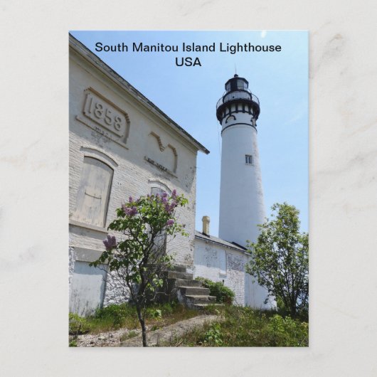 Carte Postale USA South Manitou Island Lighthouse Lake Michigan (Devant)