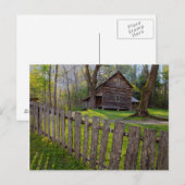 Carte Postale USA, Tennessee, Cabine À Cades Cove (Devant / Derrière)