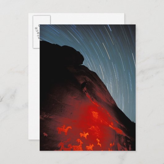 Carte Postale USA, Utah, Parc national des Arches, Petroglyphes (Devant / Derrière)