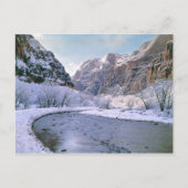 Carte Postale USA, Utah, Zion NP. De nouvelles neiges recouvrent (Devant)