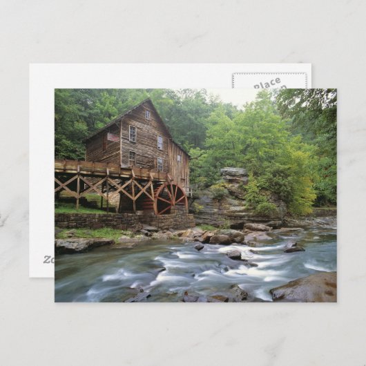 Carte Postale USA, Virginie Occidentale, Babcock SP. Glade rusti (Devant / Derrière)