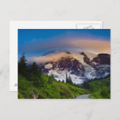 Carte Postale USA, Washington, Mt. Rainier. Soleil du matin (Devant / Derrière)