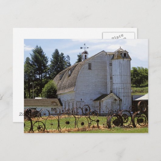 Carte Postale USA, Washington, Pullman, Barn (Devant / Derrière)
