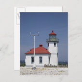 Carte Postale USA, Washington, Seattle, Alki Point Lighthouse, (Devant / Derrière)